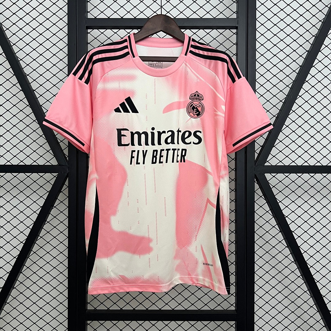 Camiseta Retro Real Madrid Local Roja y Dorada 14/15 - frente