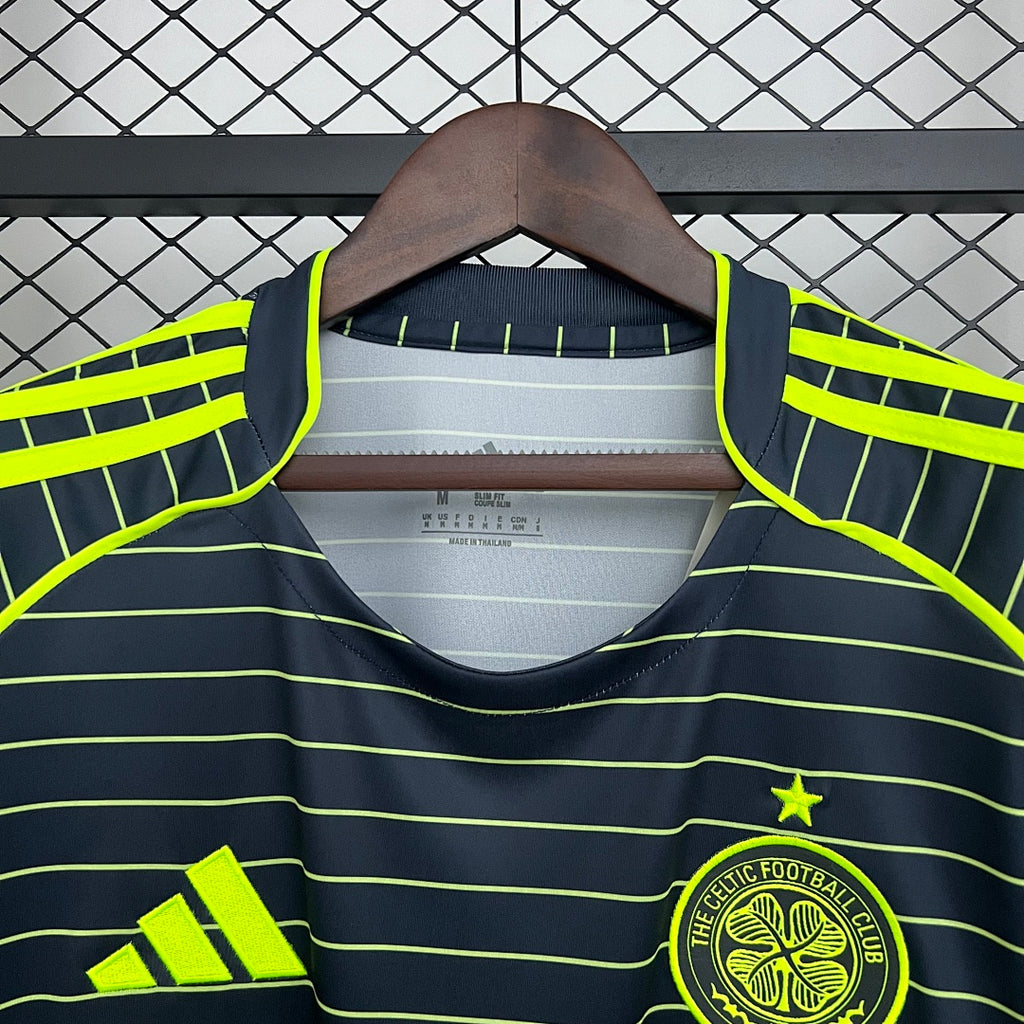 Camiseta Celtic Visita Azul y Gris 2025/26 - espalda