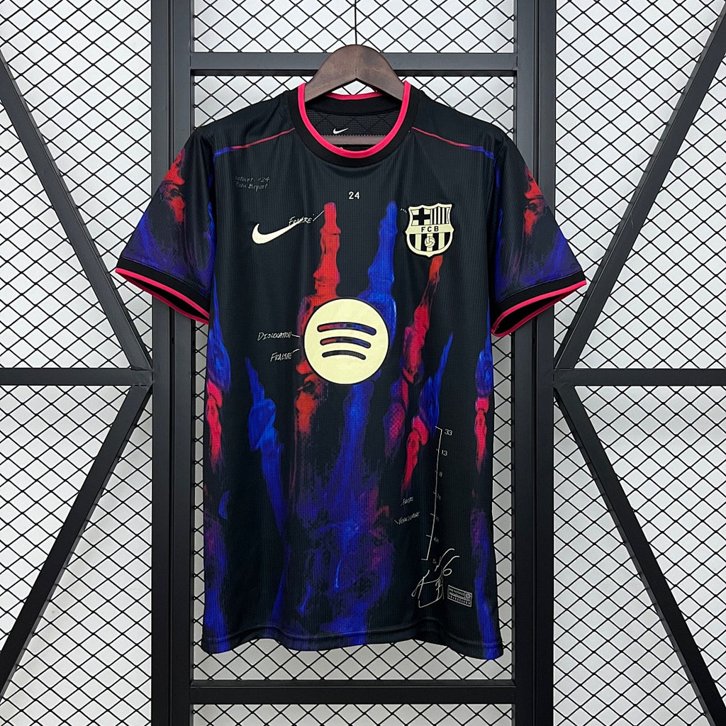 Camiseta FC Barcelona Negra y Azul Marino Edición Especial 2025/26 - frente