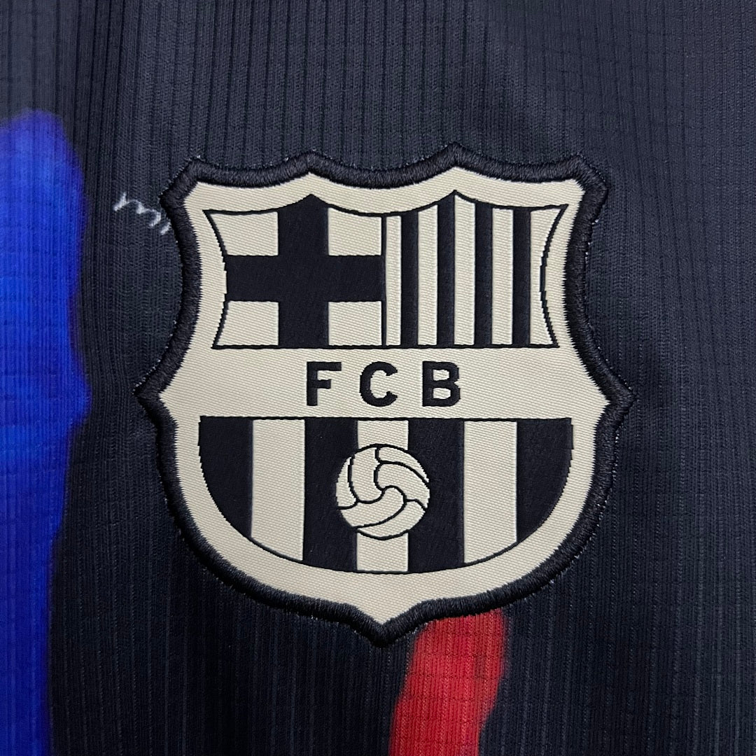 Camiseta FC Barcelona Azul Marino y Gris Edición Especial 2025/26 - espalda