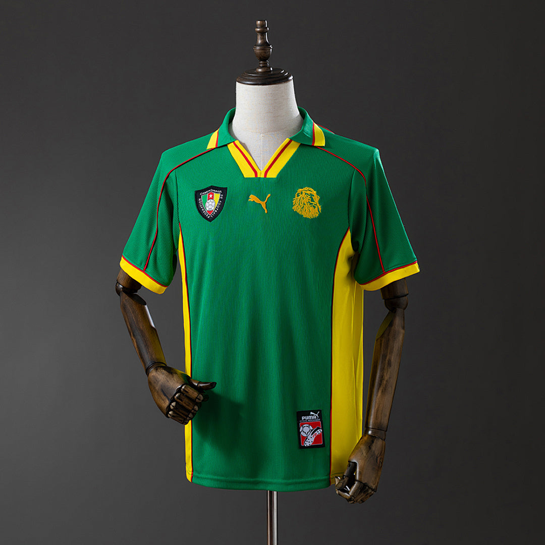Camiseta Retro Camerún Local 1998 - frente