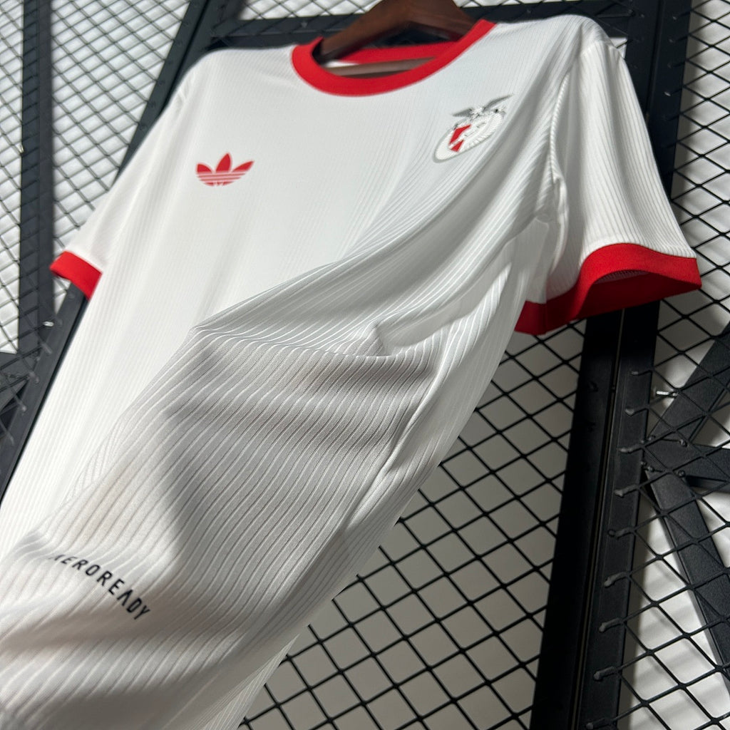 Camiseta SL Benfica Gris Claro y Negra Edición Especial 2025/26 - espalda