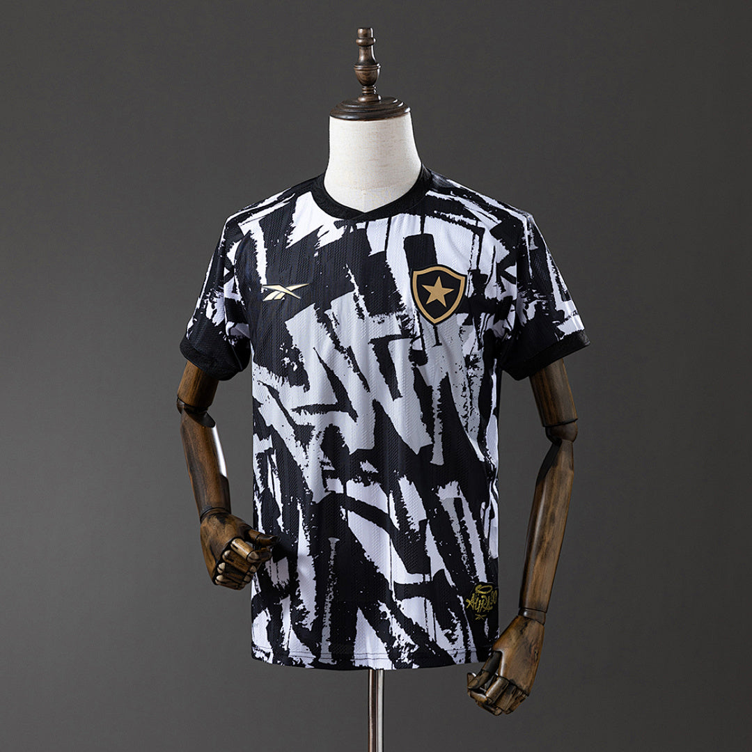 Camiseta Botafogo Tercera Negra y Gris 2025/26 - frente