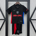 Conjunto Niños FC Barcelona Visita Negra 2024/25 - frente