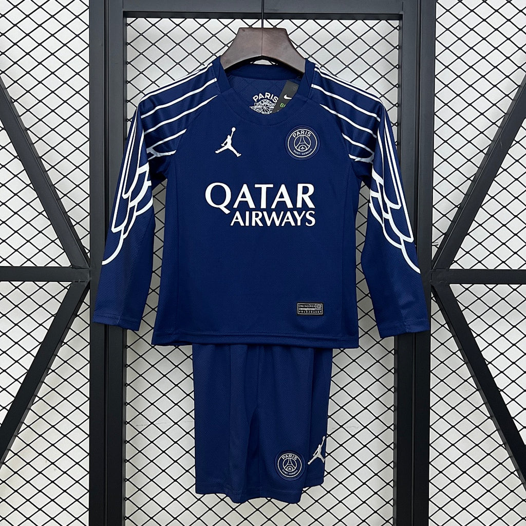 Conjunto Niños PSG Cuarta Azul Marino 2024/25 - frente