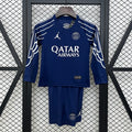 Conjunto Niños PSG Cuarta Azul Marino 2024/25 - frente