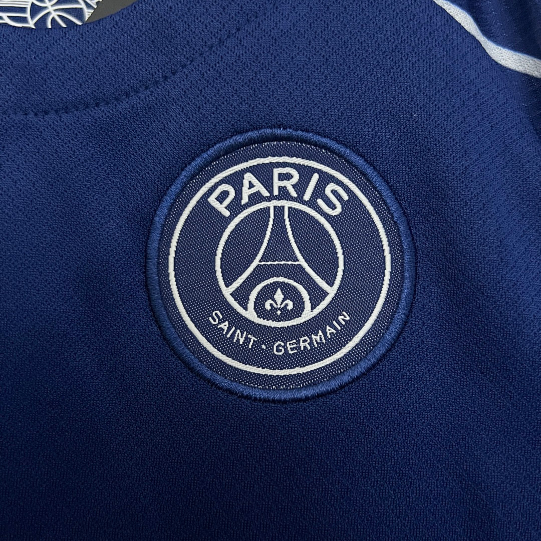 Conjunto Niños PSG Cuarta Azul Marino 2024/25 - espalda