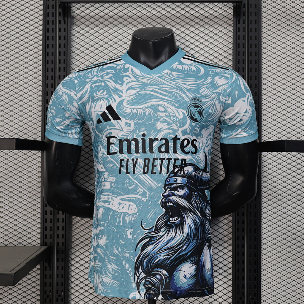 Camiseta Real Madrid Celeste y Azul Edición Especial 2025/26 Versión Jugador - frente