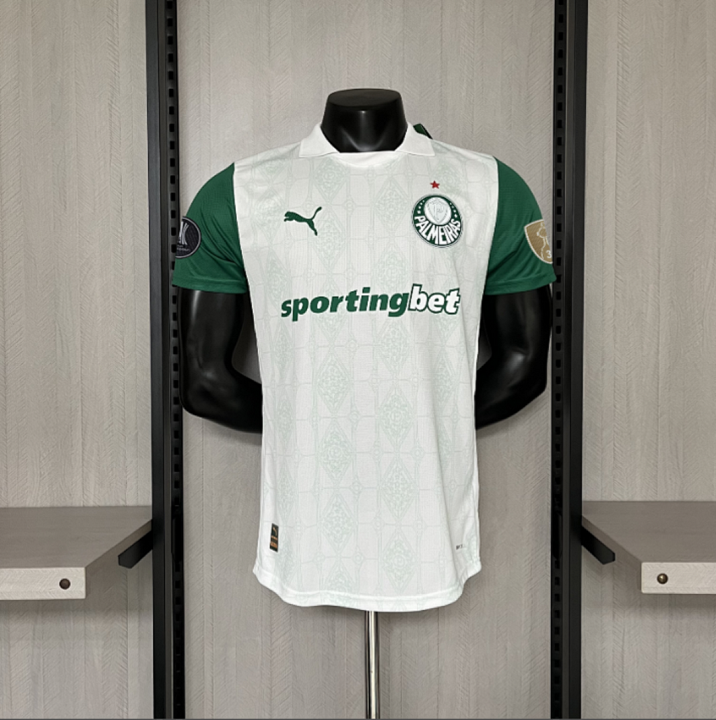 Camiseta Palmeiras Visita Con Sponsors 2025/26 Versión Jugador - espalda