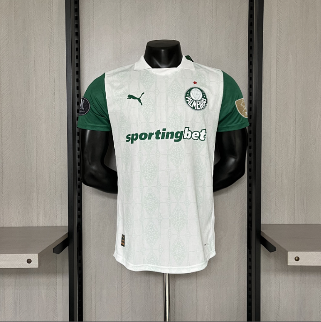 Camiseta Palmeiras Visita Con Sponsors 2025/26 Versión Jugador - espalda