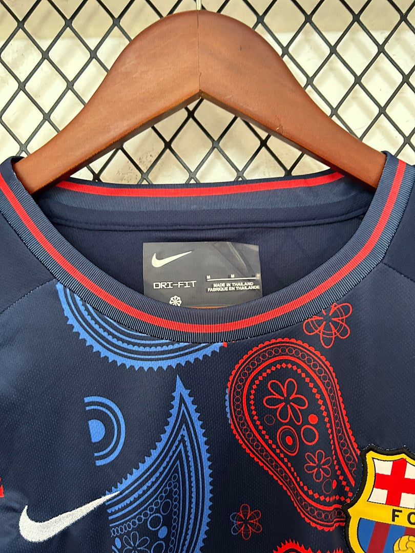 Camiseta FC Barcelona Azul Marino y Negra Edición Especial 2025/26 - espalda