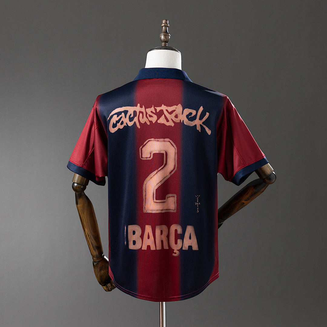 Camiseta FC Barcelona Burdeos y Rosada 2025/26 - espalda