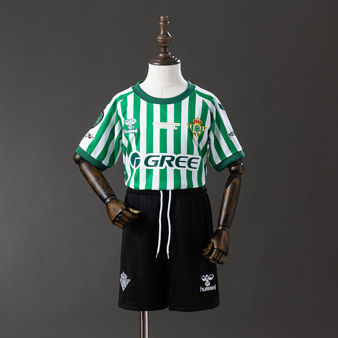 Conjunto Niños Real Betis Gris y Negra Edición Especial 2025/26 - frente