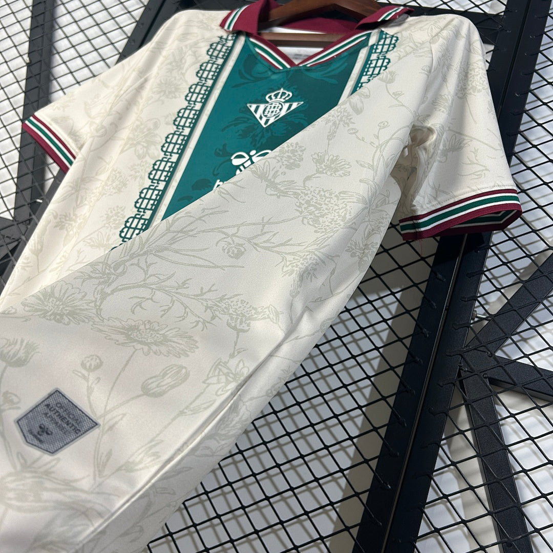 Camiseta Real Betis Verde Oscuro y Amarilla Edición Especial 2025/26 - espalda