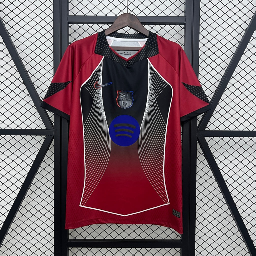 Camiseta FC Barcelona Burdeos y Negra Edición Especial 2025/26 - frente
