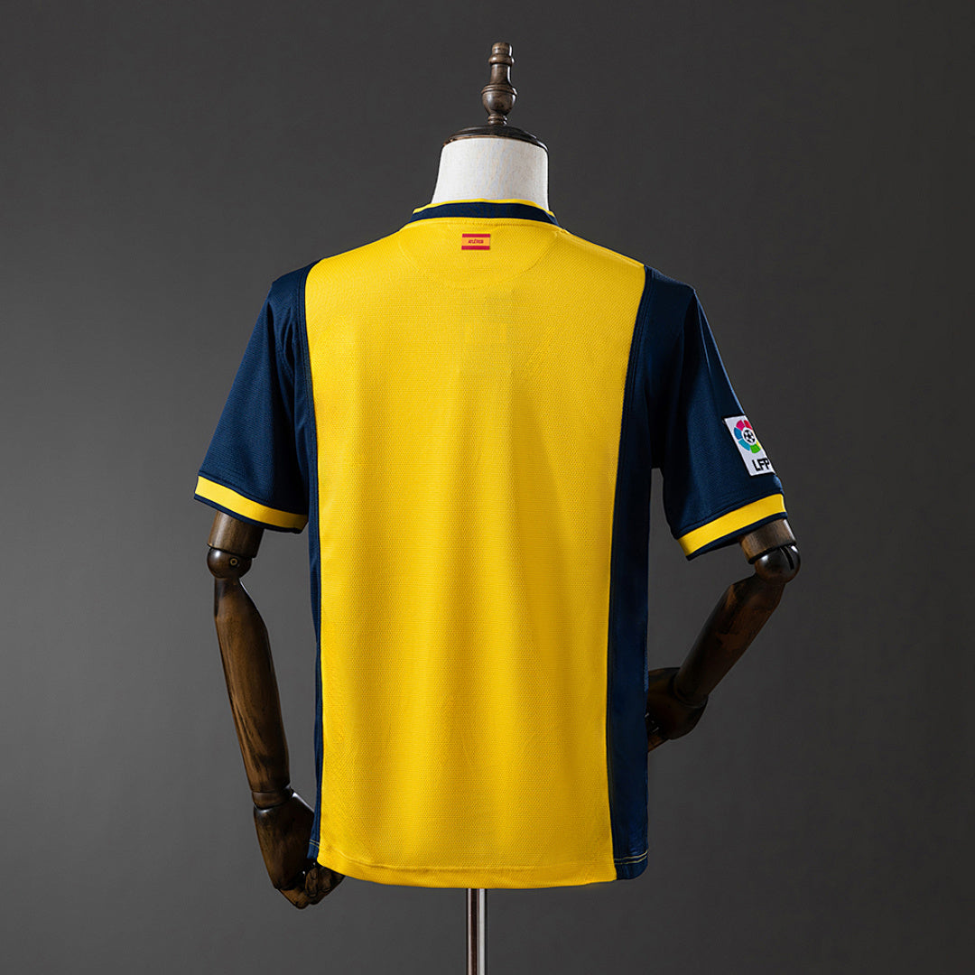 Camiseta Retro Atlético de Madrid Visita Amarilla y Negra 13/14 - espalda