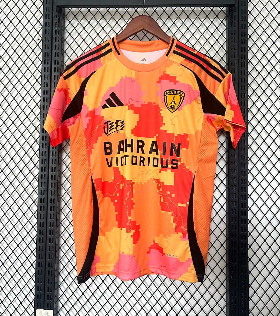 Camiseta PSG Naranja y Roja Edición Especial 2025/26 - frente