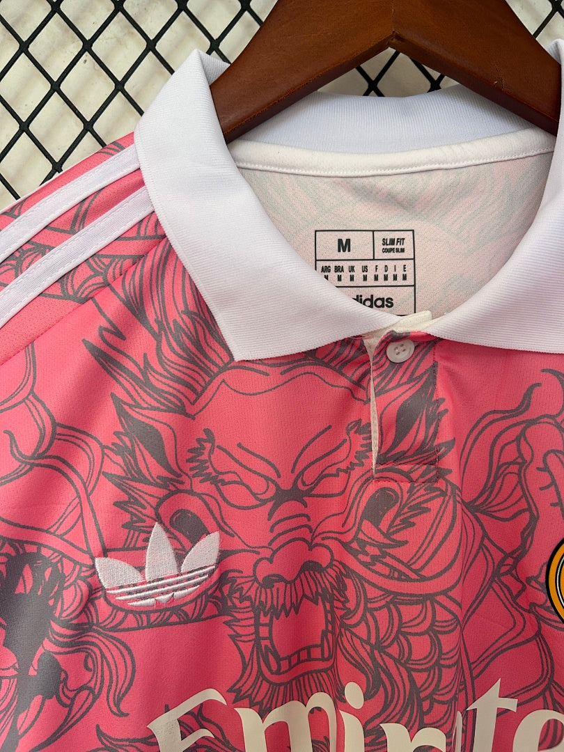 Camiseta Real Madrid Roja y Gris Edición Especial 2025/26 - espalda