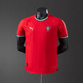 Camiseta Portugal Local Roja y Burdeos 2025 Versión Jugador - frente