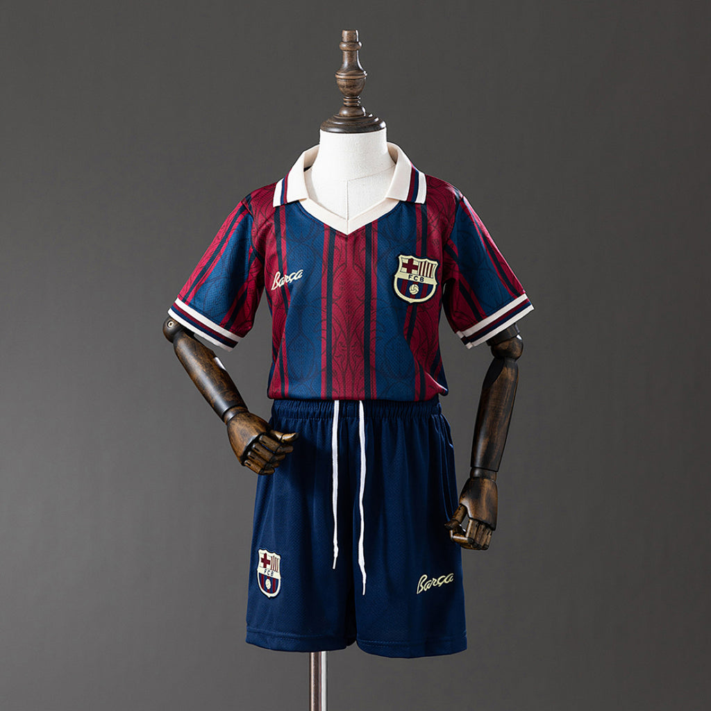 Conjunto Niños FC Barcelona Gris y Negra Edición Especial 2025/26 - frente
