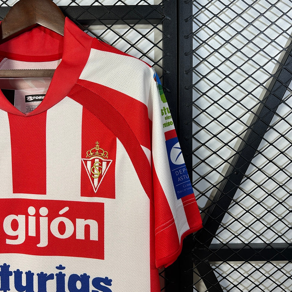 Camiseta Retro Sporting de Gijón Local 08/09 - espalda