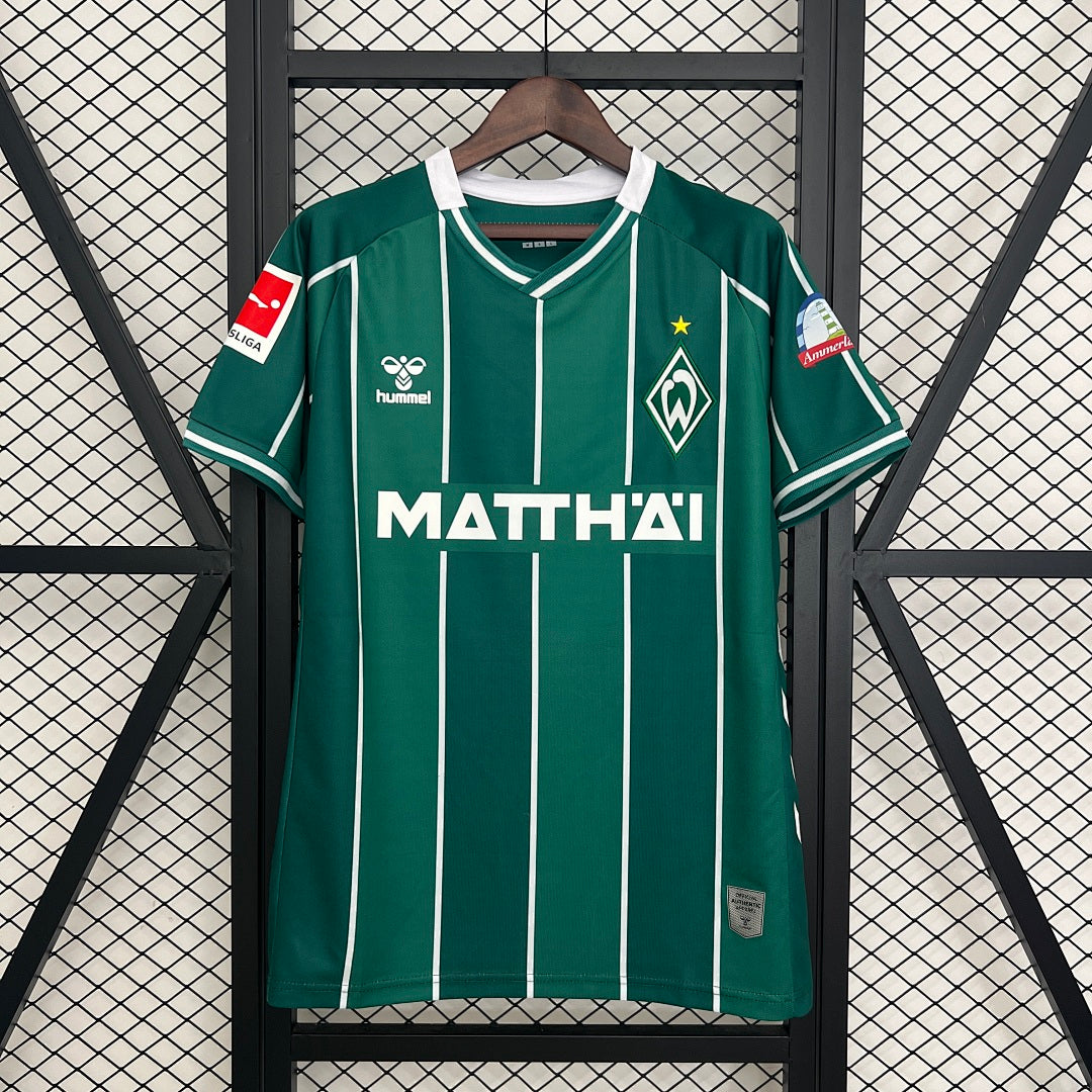 Camiseta Werder Bremen Local Turquesa y Negra 2025/26 - frente