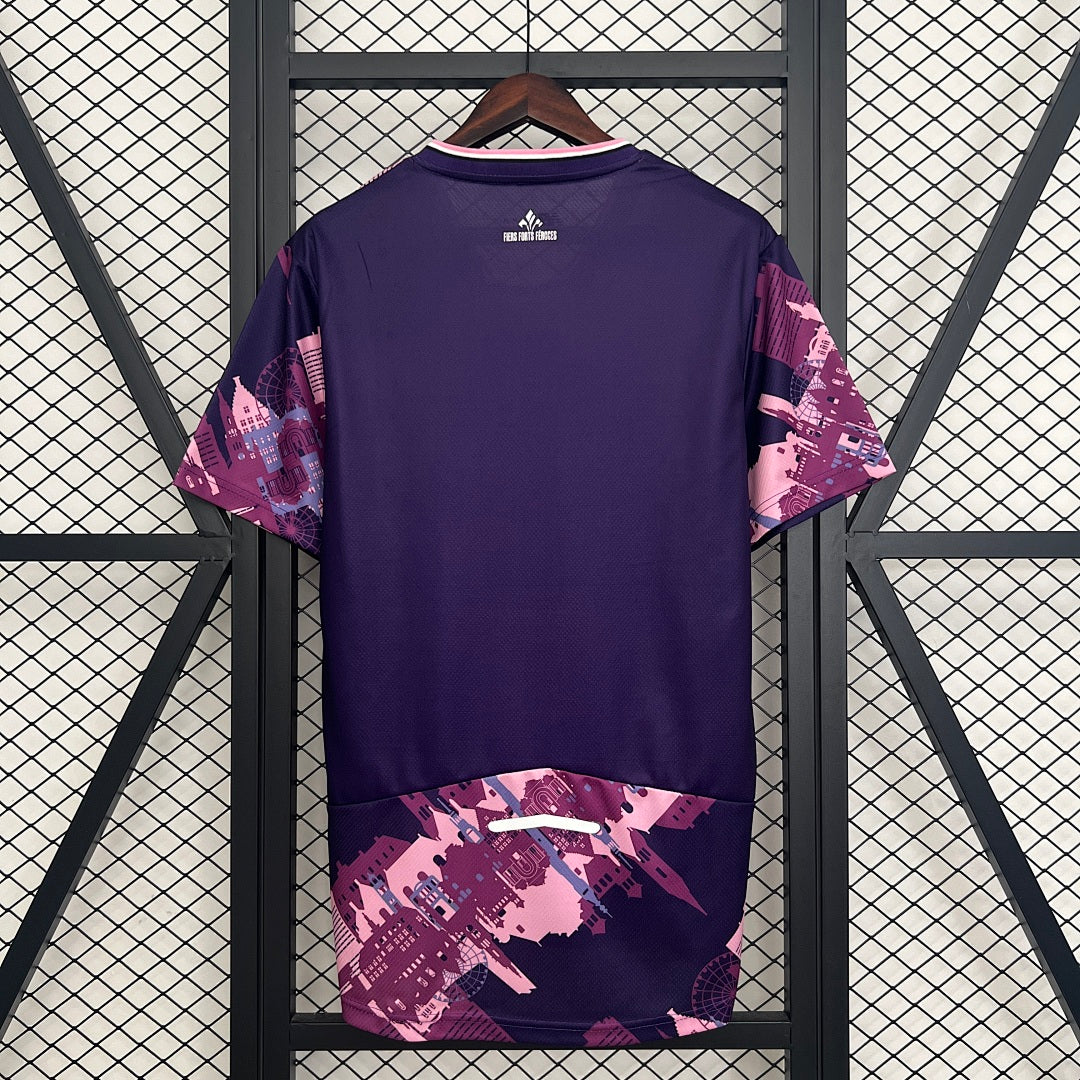 Camiseta LOSC Lille Local Negra y Rosada 2025/26 - espalda