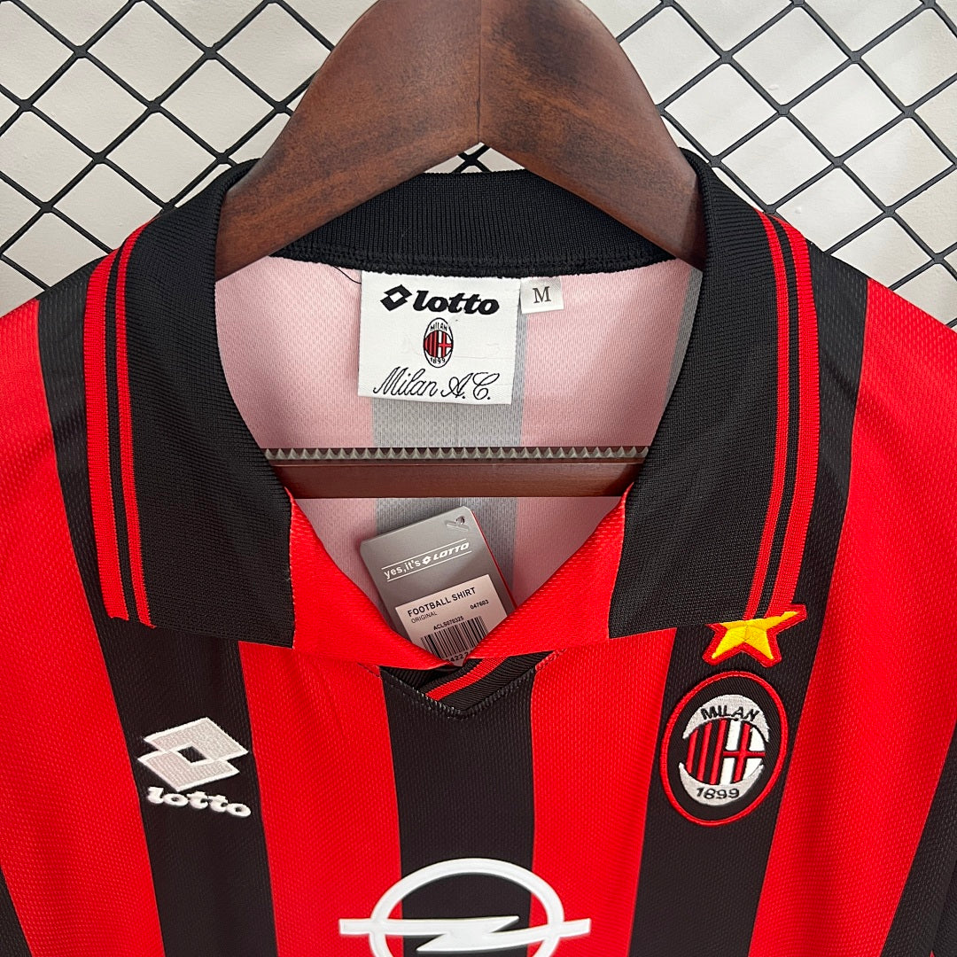 Camiseta Retro AC Milan Local 97/98 - espalda