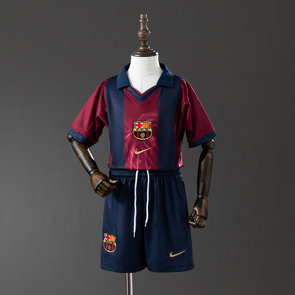 Conjunto Niños FC Barcelona Negra y Azul Marino Edición Especial 2025/26 - frente