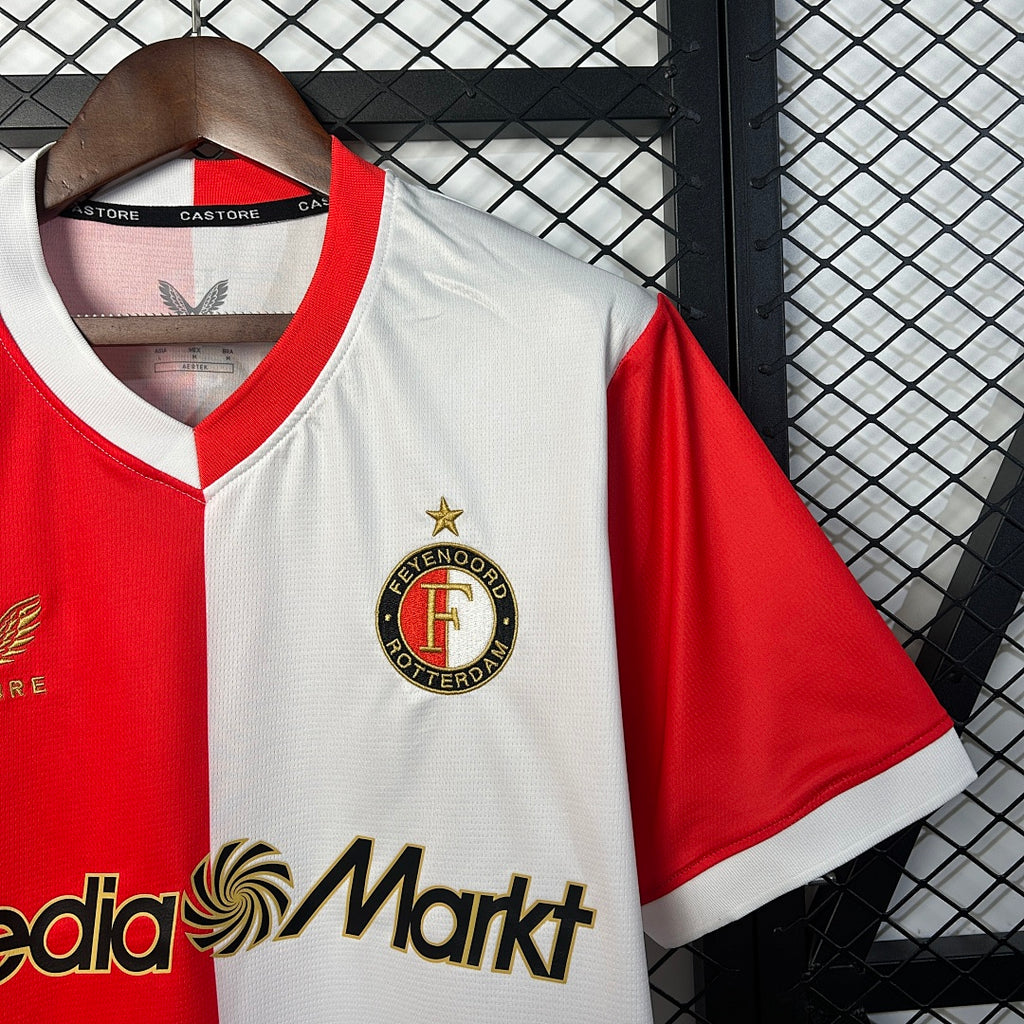 Camiseta PSV Eindhoven Local Roja y Blanca 2025/26 - espalda