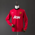 Camiseta Retro Manchester United Local Manga Larga 13/14 - frente