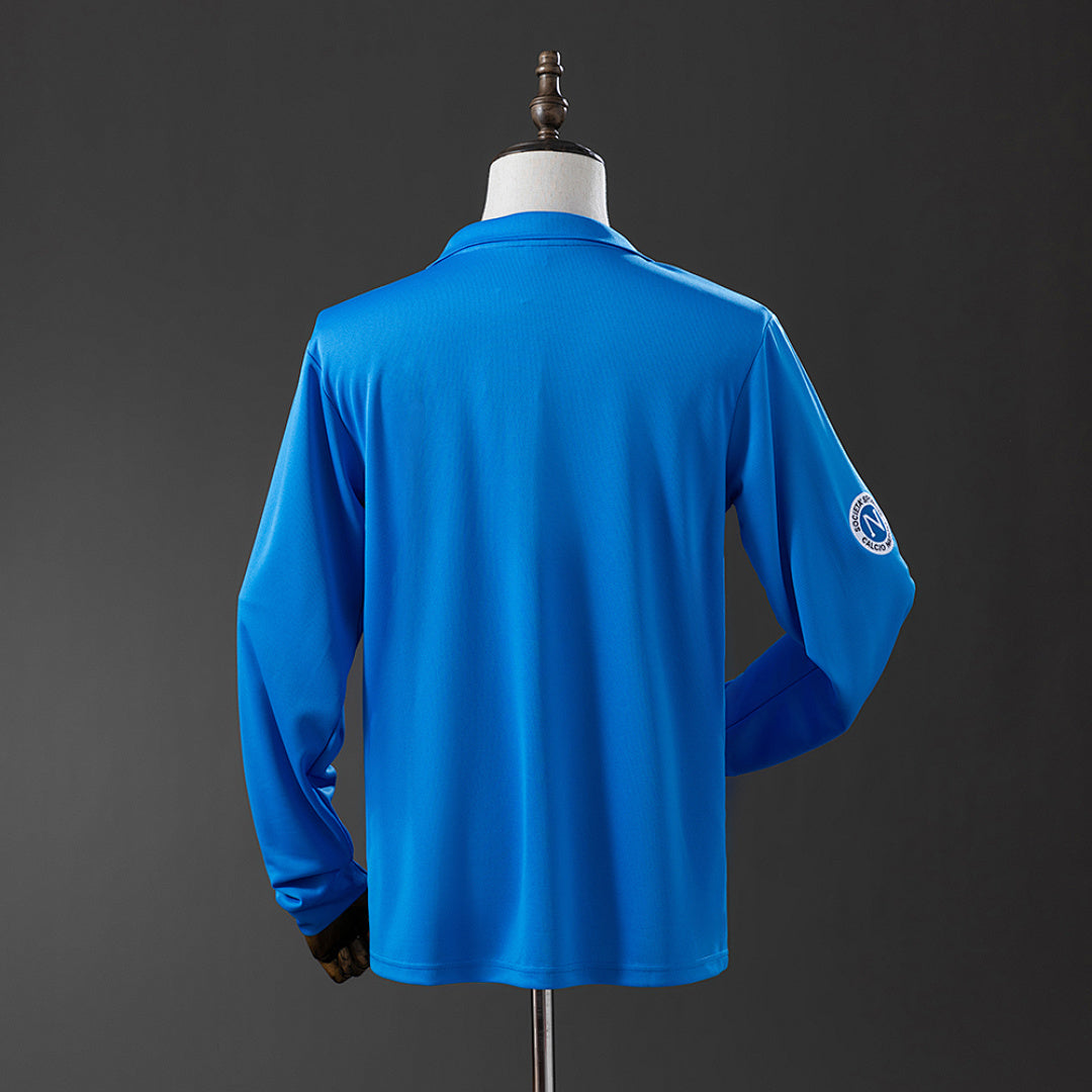 Camiseta Retro SSC Napoli Local Manga Larga 87/88 - espalda
