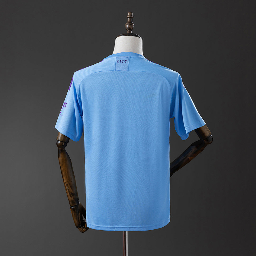 Camiseta Retro Manchester City Local 19/20 - espalda