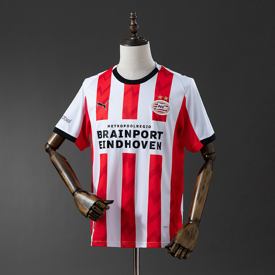 Camiseta PSV Eindhoven Local Gris y Roja 2025/26 - frente