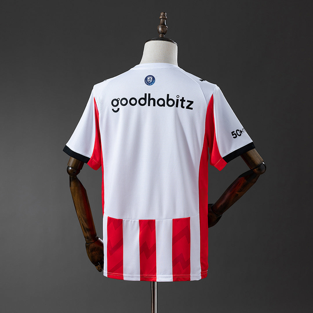 Camiseta PSV Eindhoven Local Roja y Negra 2025/26 - espalda