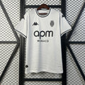 Camiseta AS Monaco Visita Gris Claro y Negra 2025/26 - frente