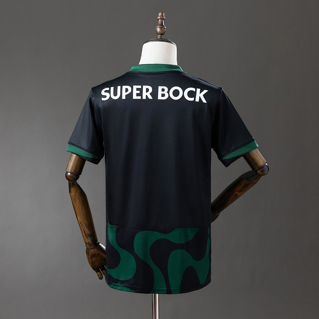 Camiseta Sporting CP Tercera Verde Oscuro y Turquesa 2025/26 - espalda