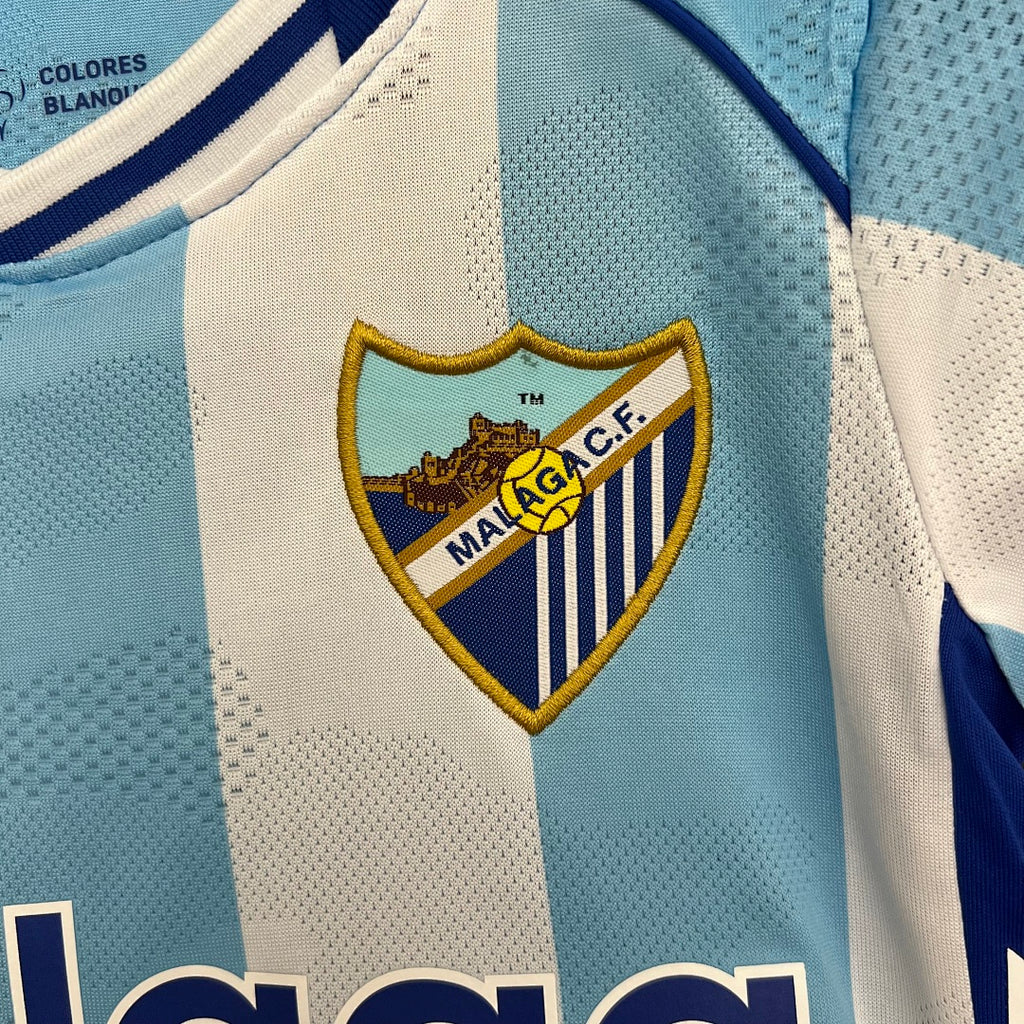 Conjunto Niños Málaga CF Local 2025/26 - espalda