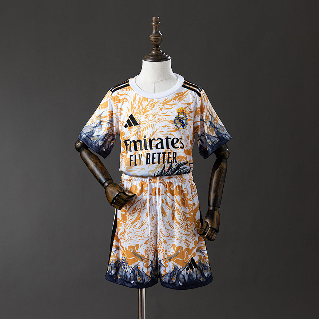 Conjunto Niños Real Madrid Gris y Gris Claro Edición Especial 2025/26 - frente