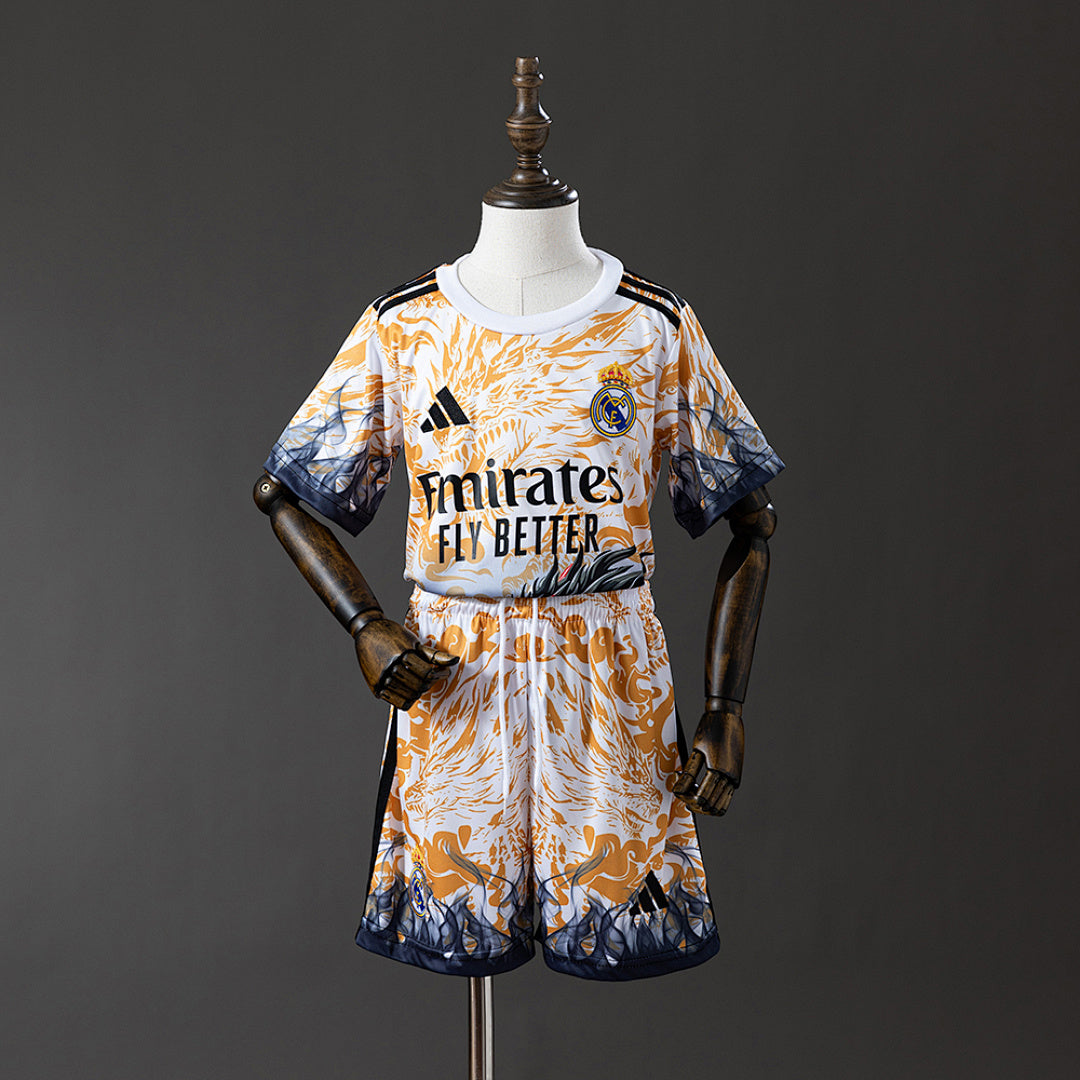 Conjunto Niños Real Madrid Gris y Gris Claro Edición Especial 2025/26 - frente