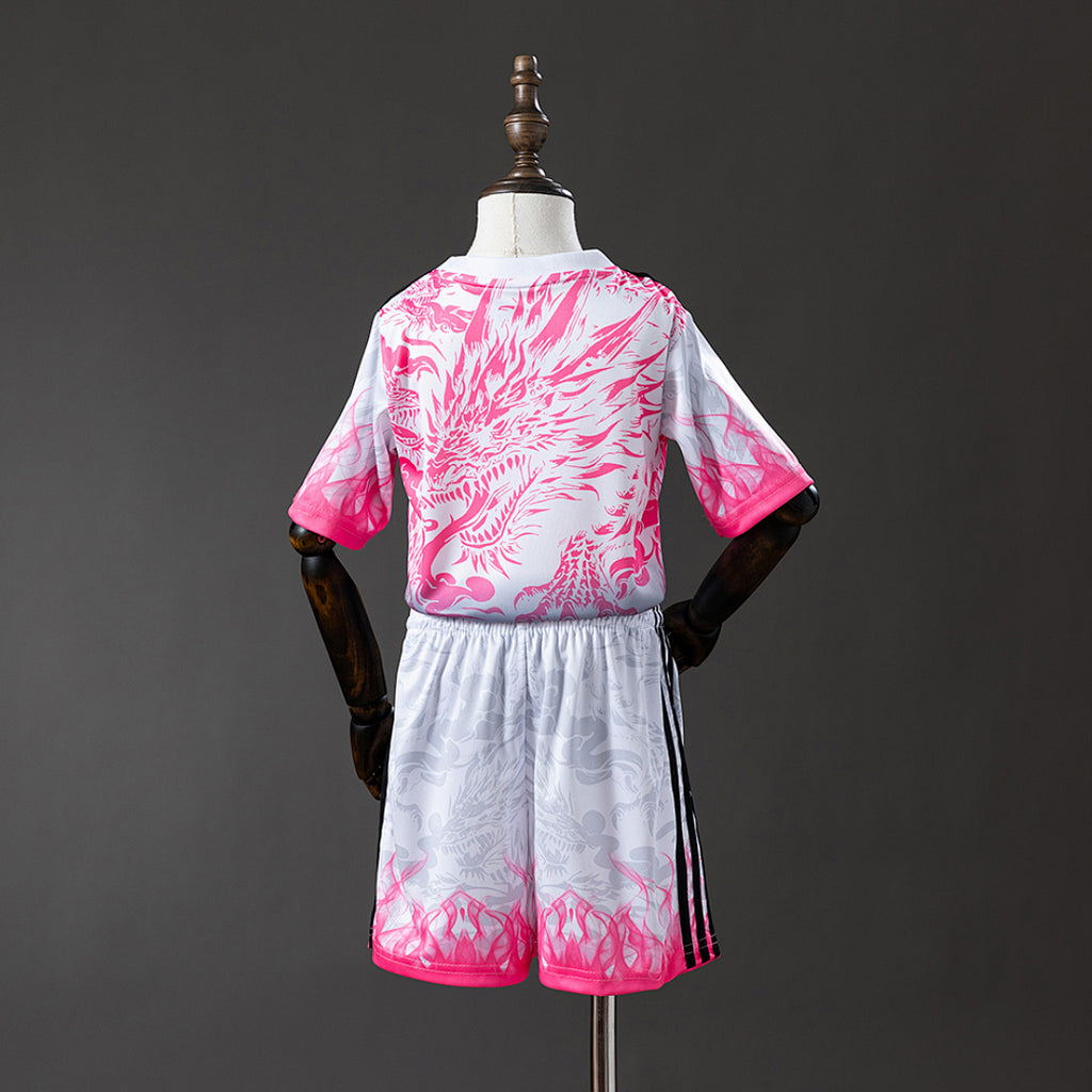 Conjunto Niños Real Madrid Roja y Negra Edición Especial 2025/26 - espalda