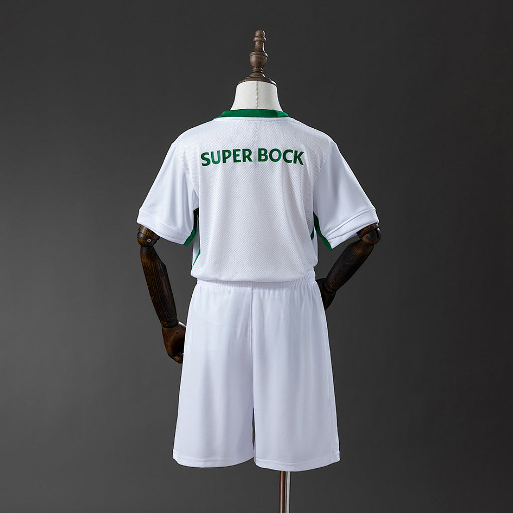 Conjunto Niños Sporting CP Tercera Celeste y Negra 2025/26 - espalda