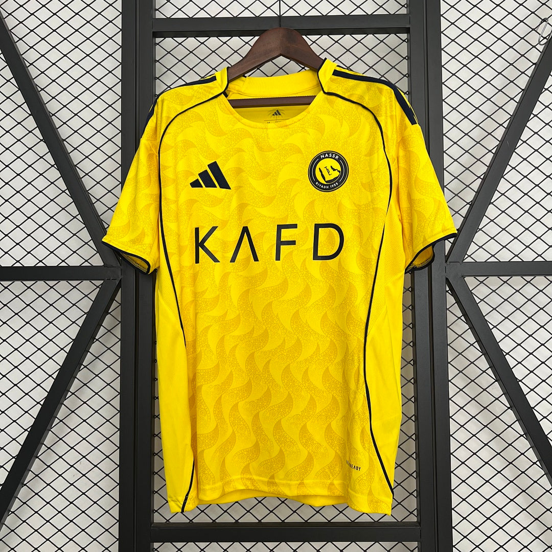 Camiseta Al-Nassr Local Amarilla y Café 2025/26 - frente