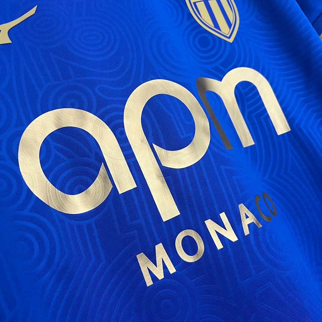 Camiseta AS Monaco Visita Azul Marino y Gris 2025/26 - espalda