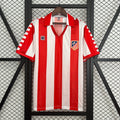 Camiseta Retro Atlético de Madrid Local Naranja y Roja 82/83 - frente