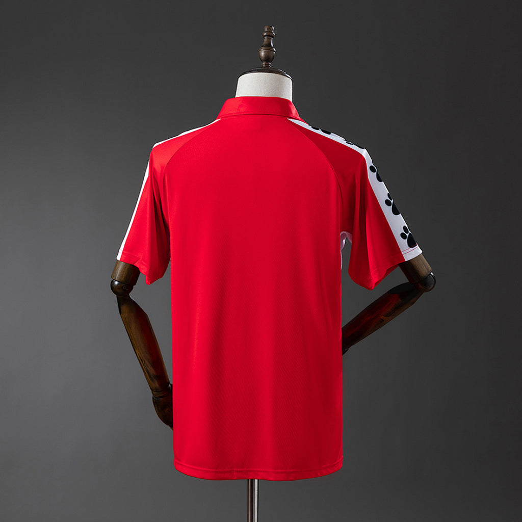 Camiseta Retro Real Oviedo Local Burdeos y Roja 90/91 - espalda