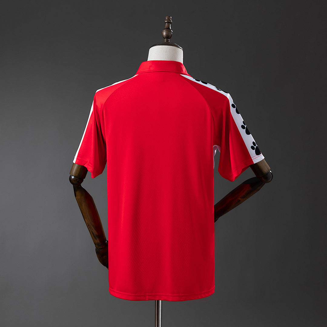Camiseta Retro Real Oviedo Local Burdeos y Roja 90/91 - espalda