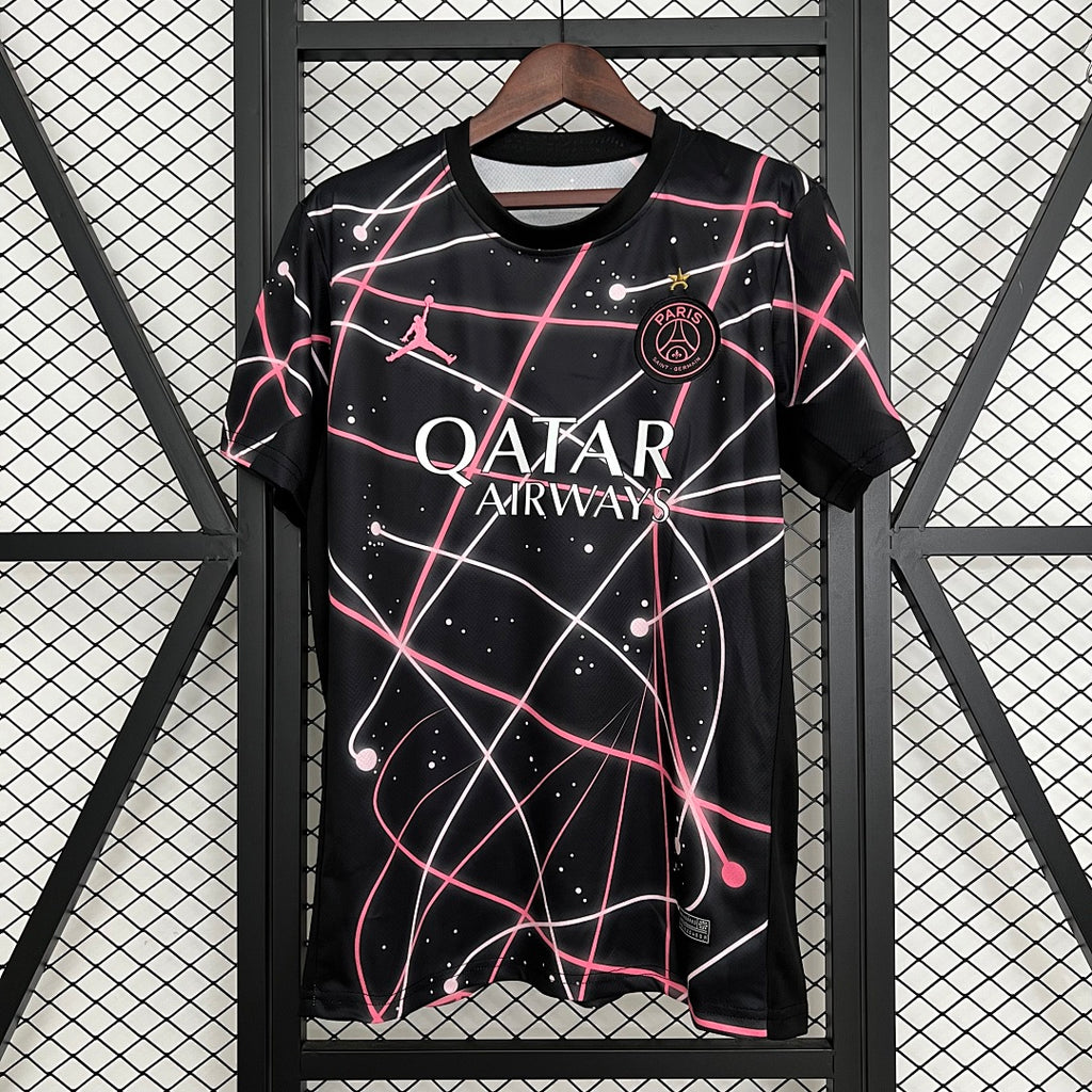 Camiseta PSG Negra y Burdeos Edición Especial 2025/26 - frente
