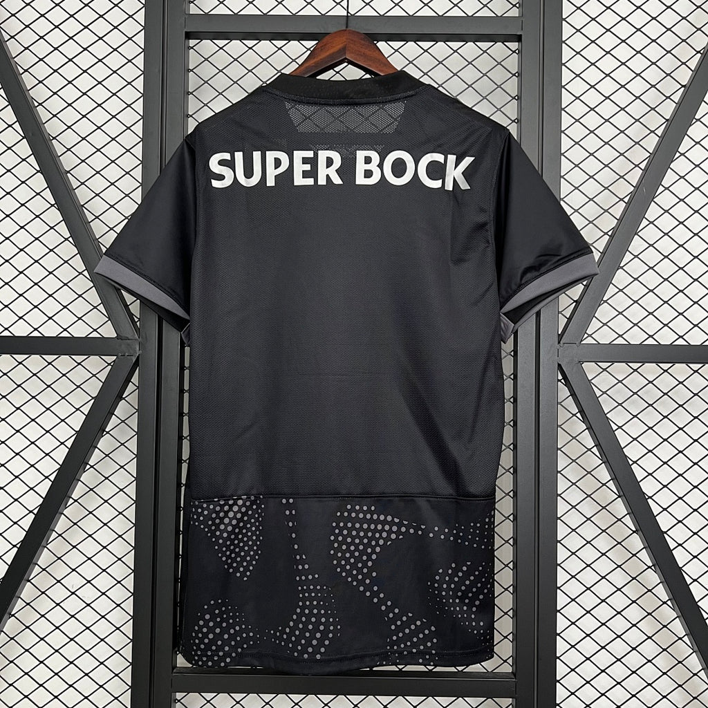 Camiseta Sporting CP Negra y Gris Edición Especial 2025/26 - espalda