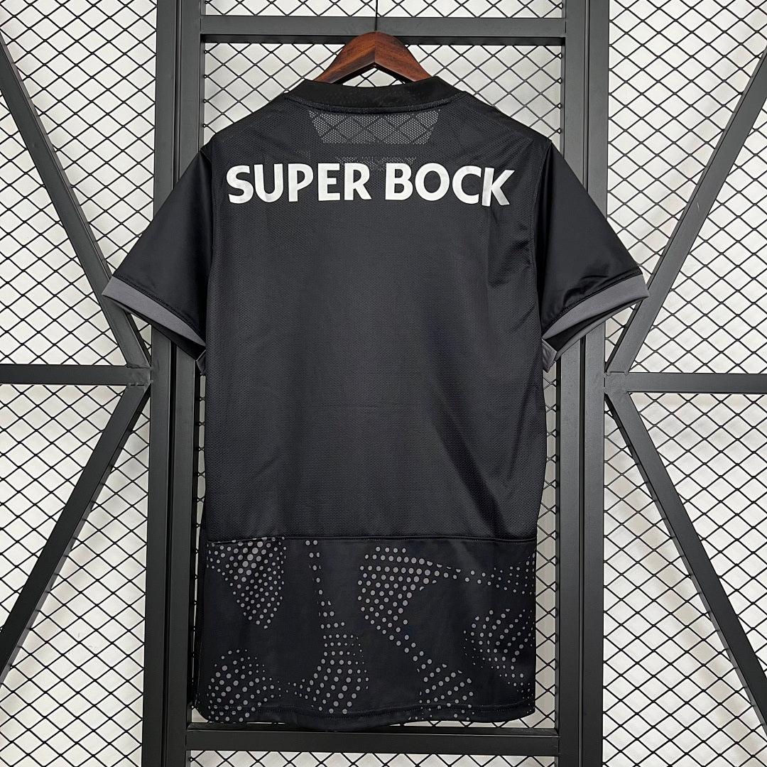 Camiseta Sporting CP Negra y Gris Edición Especial 2025/26 - espalda
